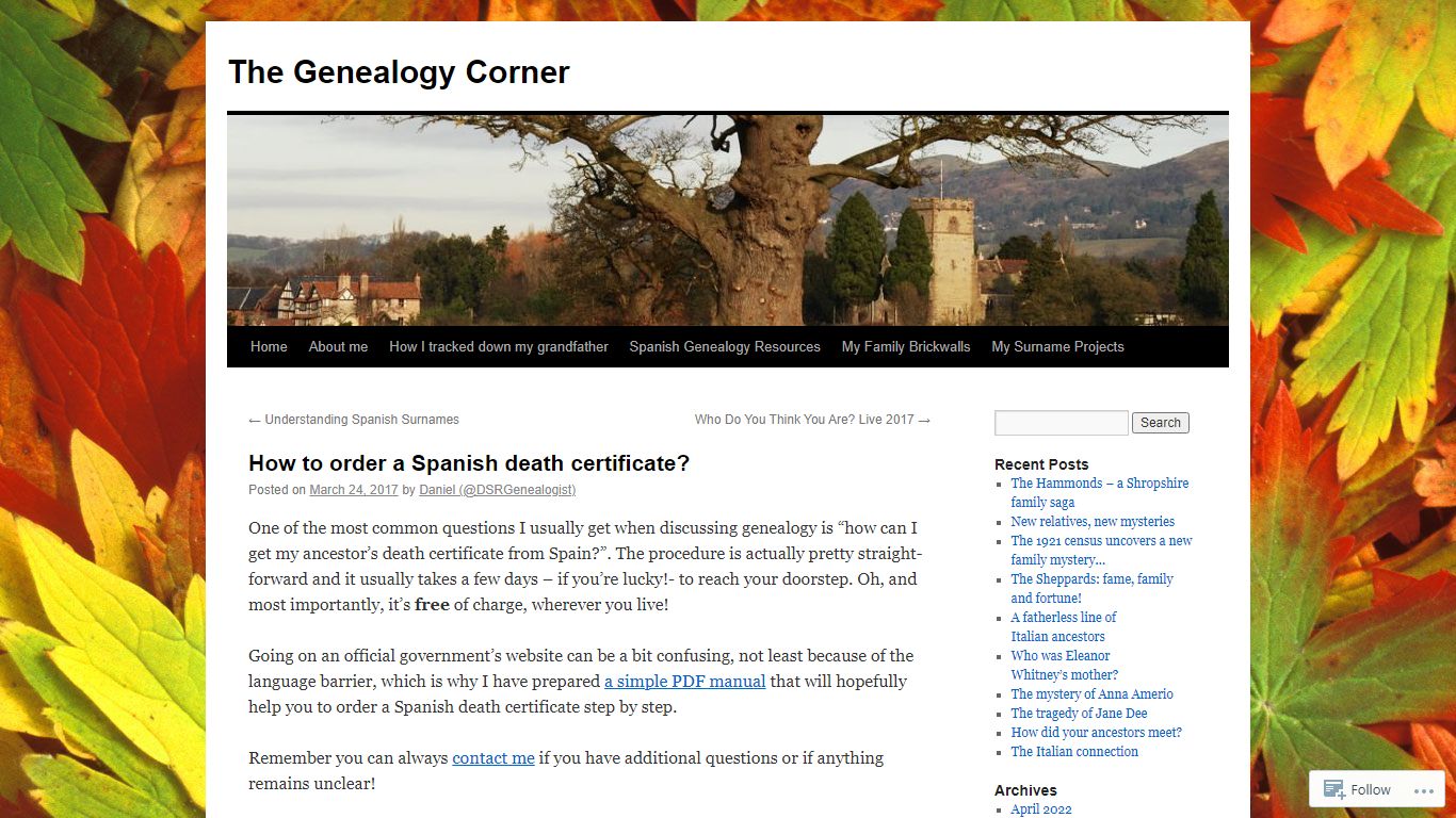 How to order a Spanish death certificate? | The Genealogy Corner